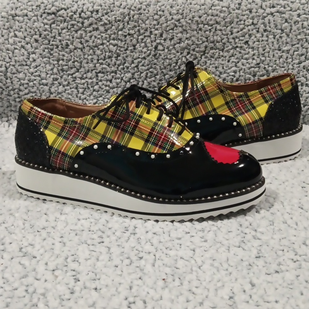 Torrid/Betsy Johnson Plaid and Patent Leather Women's Shoes
